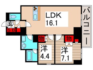 プライムアーバン亀有の物件間取画像